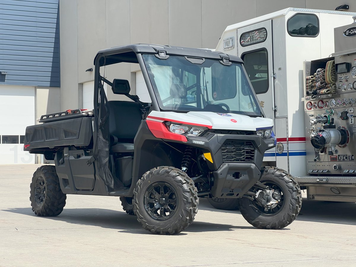 #PFD recently received a generous donation of a new UTV for the department from Alice, a long time Papillion resident whose grandfather was one of the founding members of the Papillion Volunteer Fire Department. Her grandfather Tony Bucher also served as the mayor of Papillion