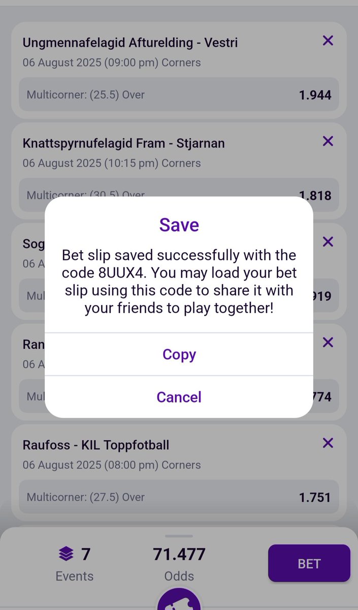 Helabet
Just corners 🤲

57 odds 👉 XENX4
71 odds 👉 8UUX4

Reg 🇰🇪 👉 cutt.ly/het5zW43
Reg 🇹🇿 👉 bitly.cx/0Ajy
Promocode 👉 MAXON1

App 📲 appsharing.net/5527