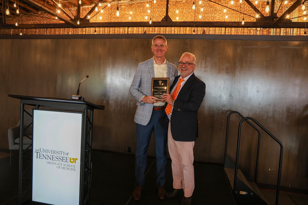 The 2025 Welcome Dinner &amp; Faculty Awards united the UTGSM community to welcome new residents and fellows and honor outstanding faculty. Congrats to this year's winners: Dr. Brian Daley, Dr. Jillian Lloyd, Dr. Joseph Jackson, and Dr. Heath Many. shorturl.at/4xvfc
