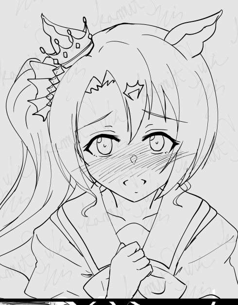 乙女な表情のクラちゃん描けた 