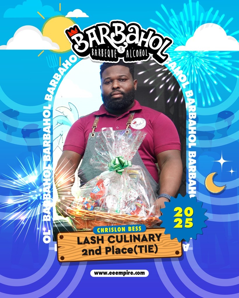 EEEmpire's tweet image. 🥈 CHRISLON BESS – LASH CULINARY (2nd Place Tie)
The grill was hot, but his flavors were hotter 🔥
Chrislon Bess of Lash Culinary served up a mouthwatering masterpiece that locked in a 2nd Place finish at Barbahol 2025!