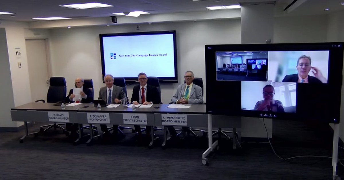 Joe Anuta (@joeanuta) on Twitter photo .<a href="/NYCCFB/">NYC Campaign Finance Board</a> does not grant <a href="/NYCMayor/">Mayor Eric Adams</a> matching funds at its meeting this morning... again
<a href="/ZohranKMamdani/">Zohran Kwame Mamdani</a> gets $1.7M
<a href="/CurtisSliwa/">Curtis Sliwa</a> gets $1.9M
<a href="/JimWalden_esq/">Jim Walden</a> gets $237,344 .<a href="/NYCCFB/">NYC Campaign Finance Board</a> does not grant <a href="/NYCMayor/">Mayor Eric Adams</a> matching funds at its meeting this morning... again
<a href="/ZohranKMamdani/">Zohran Kwame Mamdani</a> gets $1.7M
<a href="/CurtisSliwa/">Curtis Sliwa</a> gets $1.9M
<a href="/JimWalden_esq/">Jim Walden</a> gets $237,344