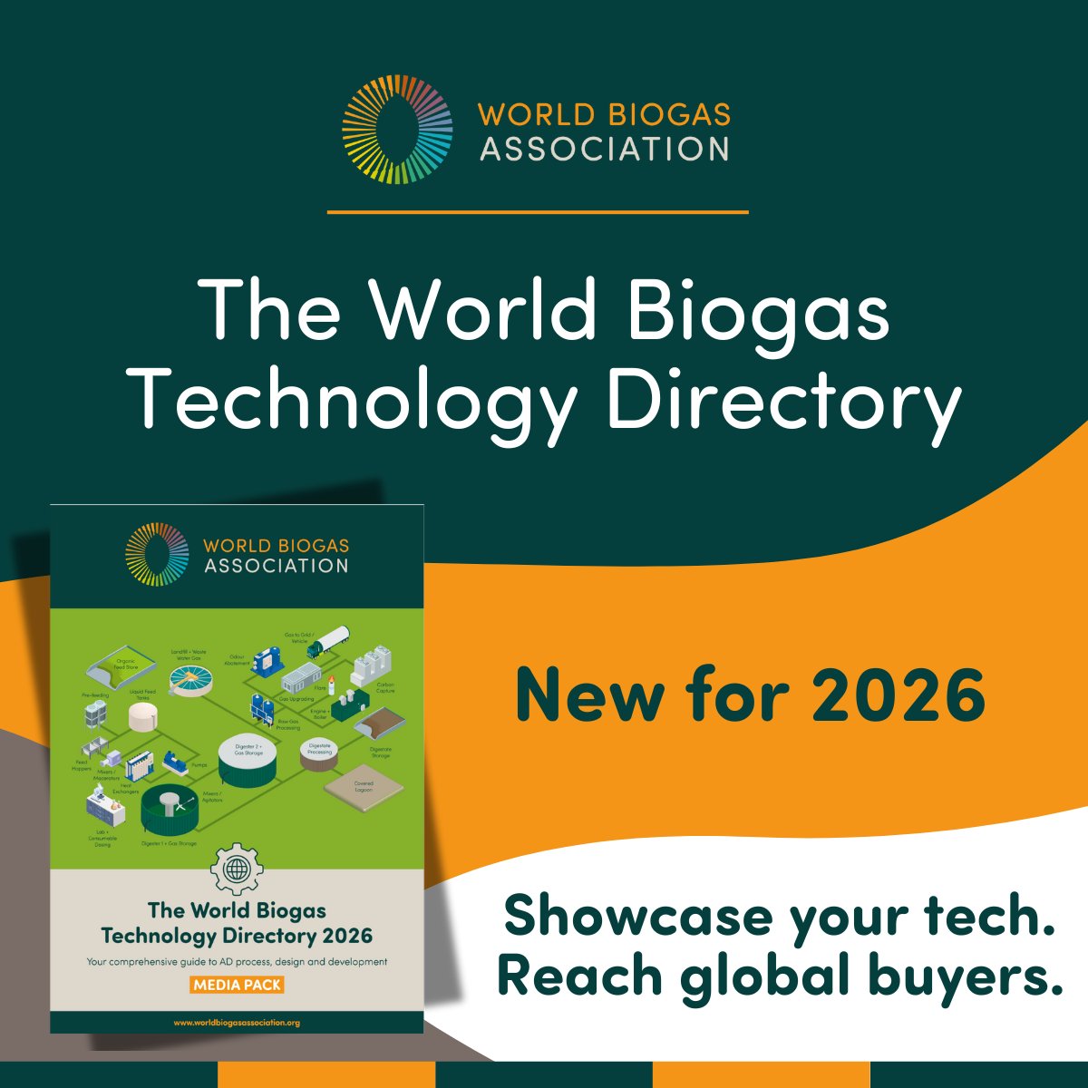 How to showcase your AD tech to over 40,000 qualified buyers: worldbiogasassociation.org/wba-tech-direc…

Publish your case study in the new World Biogas Technology Directory and bring your solution to a global audience of thousands of AD plant developers, specifiers, financiers and operators.