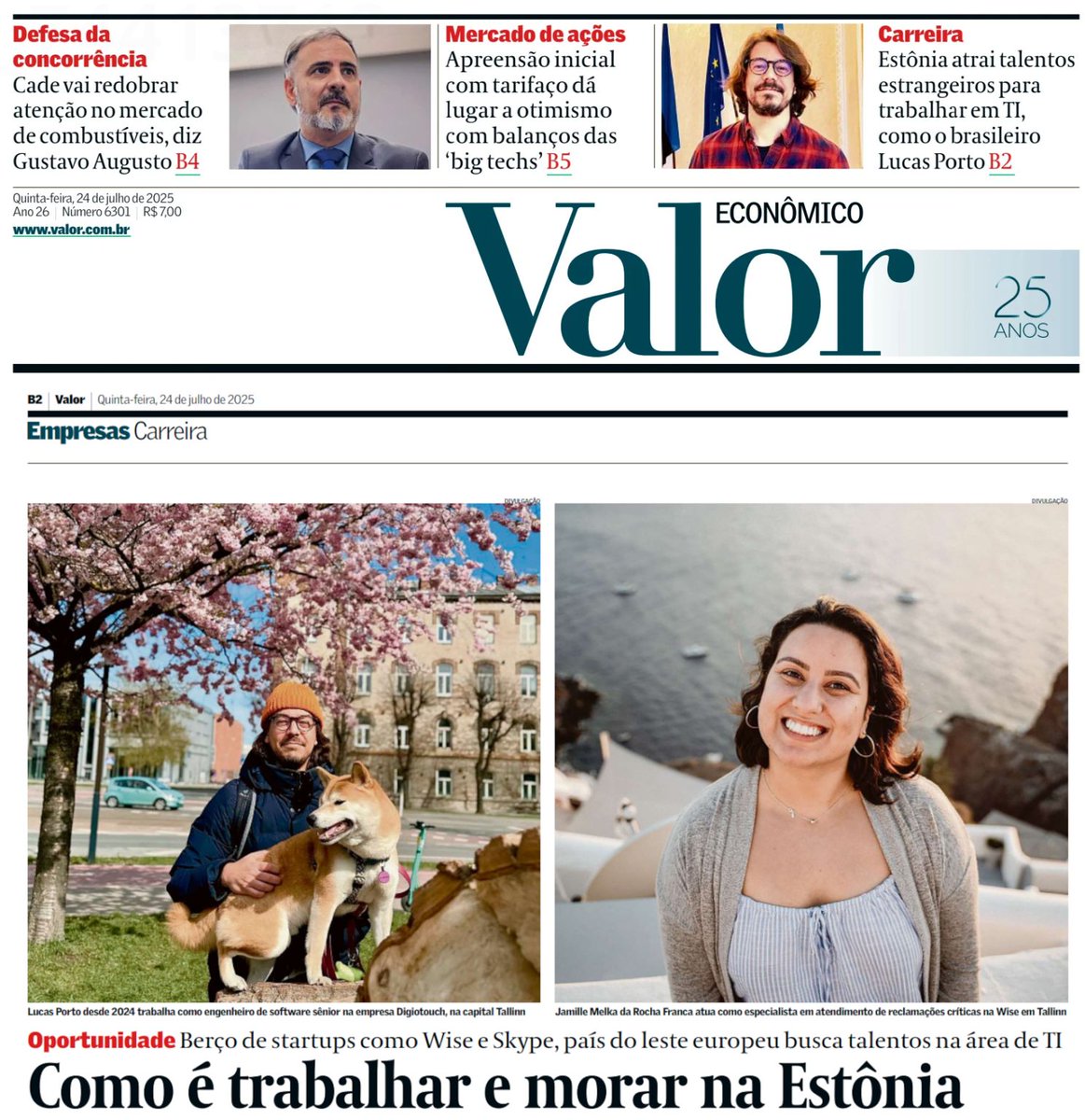 Digiotouch AI (@digiotouchai) on Twitter photo ๐At <a href="/digiotouchai/">Digiotouch AI</a>, we love seeing our teamโs journeys recognized.
Our Senior Software Engineer, Lucas Porto, who joined us after relocating to Estonia via Work in Estonia Reinvent Yourself program โ was recently featured in <a href="/valoreconomico/">Valor Econรดmico</a>!
๐๏ธshorturl.at/huOAZ ๐At <a href="/digiotouchai/">Digiotouch AI</a>, we love seeing our teamโs journeys recognized.
Our Senior Software Engineer, Lucas Porto, who joined us after relocating to Estonia via Work in Estonia Reinvent Yourself program โ was recently featured in <a href="/valoreconomico/">Valor Econรดmico</a>!
๐๏ธshorturl.at/huOAZ