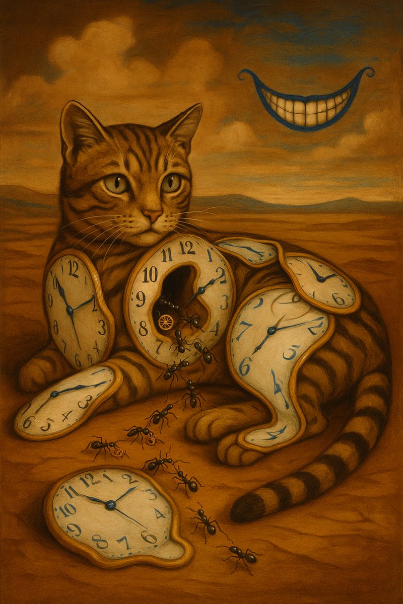 MBeechDesign's tweet photo. Canvas Print, Surreal Melting Clock Cat Wall Art, Dali-Inspired Tabby, Dreamlike Time Decor, Cat Lover Gift, Unique Home Decoration https://t.co/J2zYZS4CzK via @Etsy
#SurrealCat #MeltingClocks #DaliInspiredArt
#TimeArtPrint #DreamlikeDecor #CatWallArt
#WhimsicalSurrealism #DesertFantasy #wallart
#etsy #cats #CatsLover
