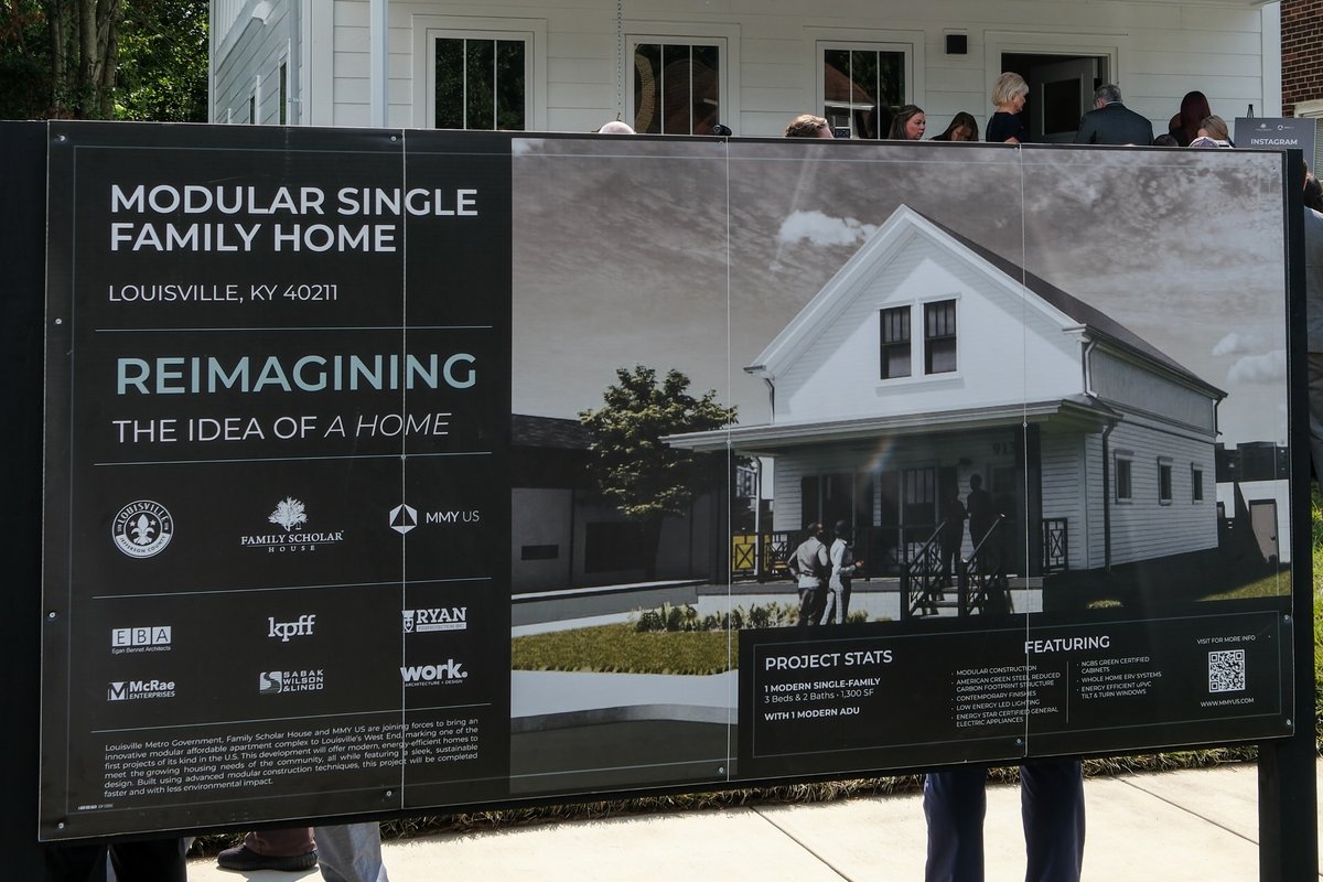 Family Scholar House and MMY US have unveiled the first modular cold-form steel LEED Platinum home built in the U.S. — located in West Louisville. Leaders from both organizations will discuss the project at the Kentucky Affordable Housing Conference on August 21.