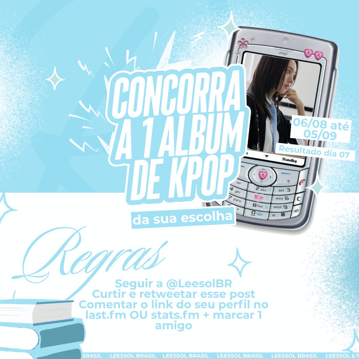 🐬 SORTEIO - 1 ÁLBUM DE KPOP

Quer ganhar 1 álbum de Kpop da sua escolha?
Siga as regras no banner e de stream na música 'Dancing Alone' do KiiiKiii!

Mais informações no tweet abaixo.