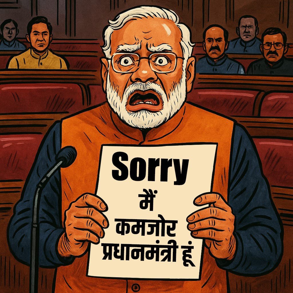 SupriyaShrinate's tweet image. इस देश का प्रधानमंत्री कितना कमज़ोर है