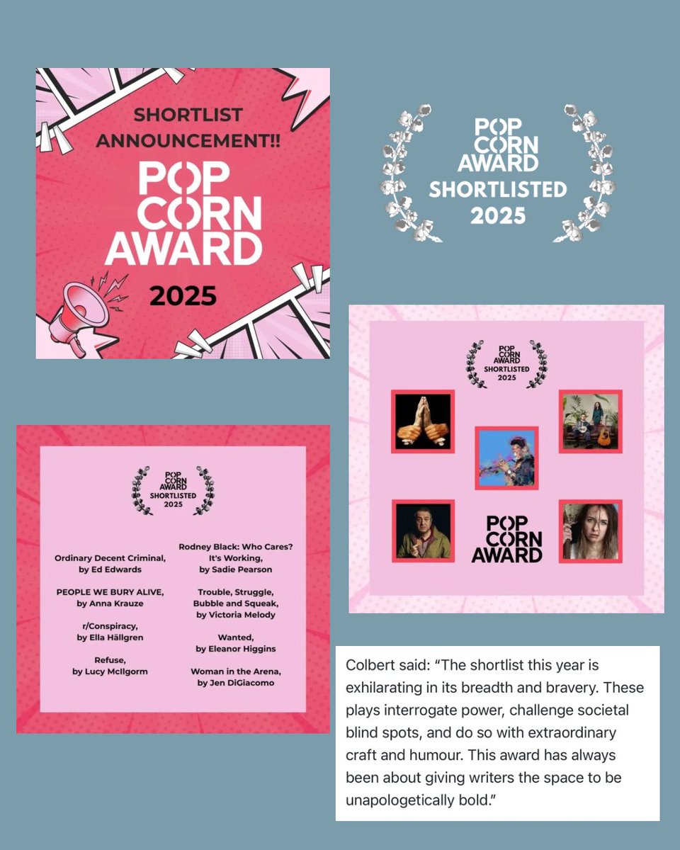Anna Krauze | @edfringe 2025 (@krauze_anna) on Twitter photo Incredible news to wake up to after my birthday! Popcorn Writing Award nominee for the second time! Thank you <a href="/bbcwritersroom/">BBC Writers</a> & the Popcorn Group. #PeopleWeBuryAlive - we’re at <a href="/ZOOvenues/">ZOO</a> <a href="/edfringe/">Edinburgh Festival Fringe</a> all month! Come see us! 🏴☠️♥️ #EdFringe25 #PopcornWritingAward Incredible news to wake up to after my birthday! Popcorn Writing Award nominee for the second time! Thank you <a href="/bbcwritersroom/">BBC Writers</a> & the Popcorn Group. #PeopleWeBuryAlive - we’re at <a href="/ZOOvenues/">ZOO</a> <a href="/edfringe/">Edinburgh Festival Fringe</a> all month! Come see us! 🏴☠️♥️ #EdFringe25 #PopcornWritingAward