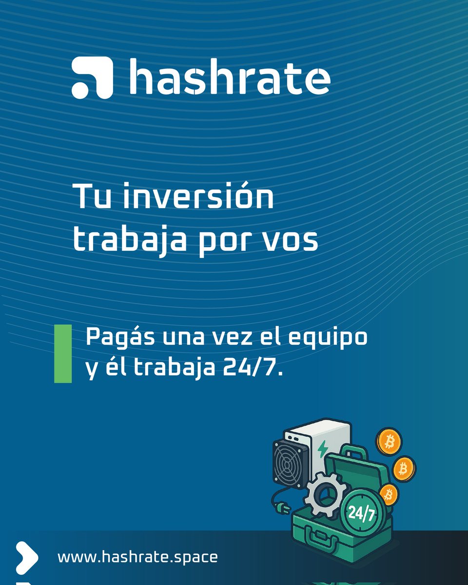 Hashrate_Space's tweet image. Pagás el ASIC una sola vez y empieza a minar bitcoin para vos las 24hs, los 365 días. 

El empleado perfecto no pide vacaciones; te paga a vos 🚀

#Bitcoin #Mining #CashFlow