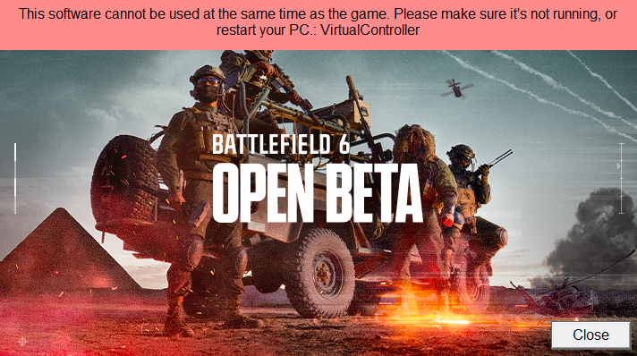 #DS4Tools isn't available for #Battlefield6, but PS5 controllers have full support. It appears DS4 Tools is detected by Battlefield's anti-cheat software as malicious