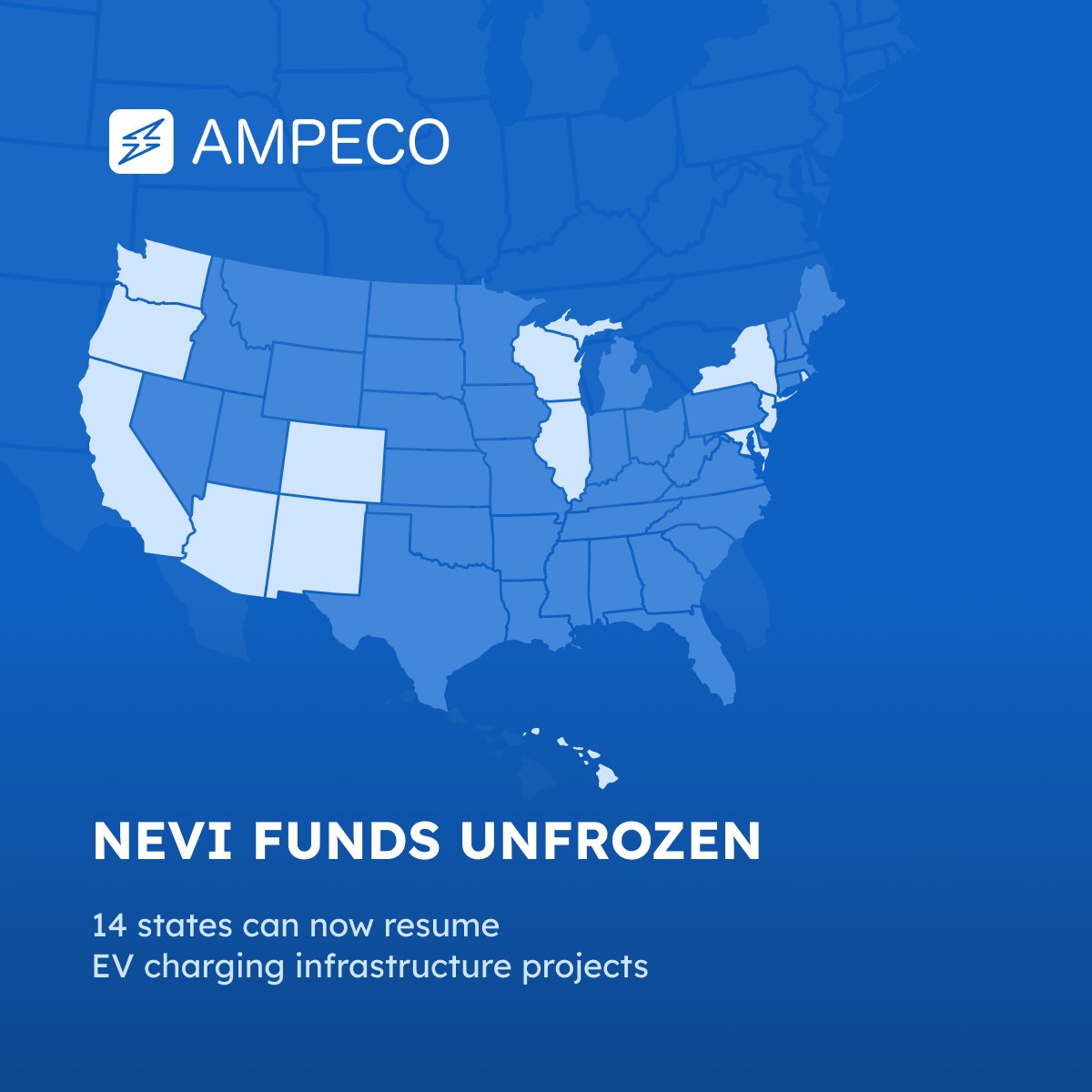 🇺🇸After months of uncertainty, the U.S. Department of Transportation (DOT) and Federal Highway Administration (FHWA) have declined to appeal a court ruling that unfreezes $1 Billion in NEVI funding across 14 states. Learn more about it here: bit.ly/41vqlvj