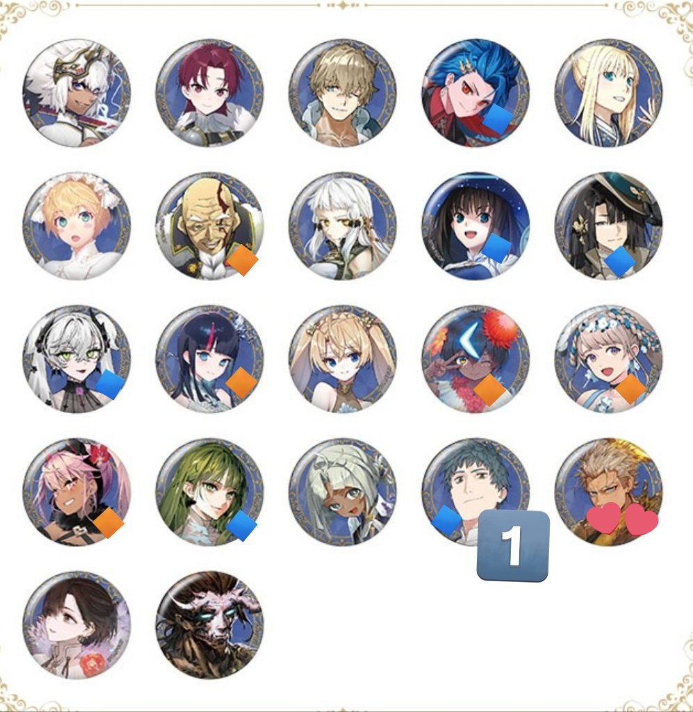 【交換/譲渡】fgo  fgofes 2025 グループD

求→2025&gt;2024・霊基召喚永倉&gt;定価+送料
譲→永倉以外

同種との交換最優先。譲渡のみのお声掛けはお時間頂きます。
〜30 埋まり具合で増やす可能性あり。
🔷は交換優先。譲渡の際は🔶から同数お迎え。
無印・🔶は単体譲渡可

お気軽にお声掛ください。