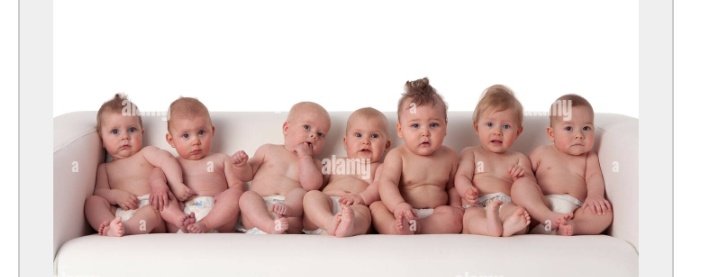 A group of seven babies is called?