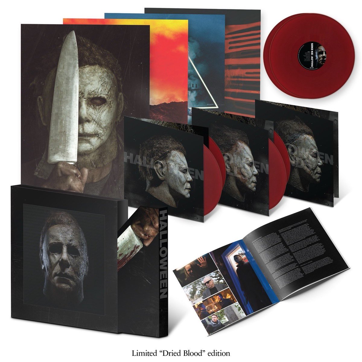 TheHorrorMaster's tweet image. We’re thrilled to announce that for the first time ever, the complete Halloween trilogy — Halloween, Halloween Kills, and Halloween Ends — is finally being released in fully-expanded editions out via @SacredBones . These definitive versions feature previously-unreleased music…
