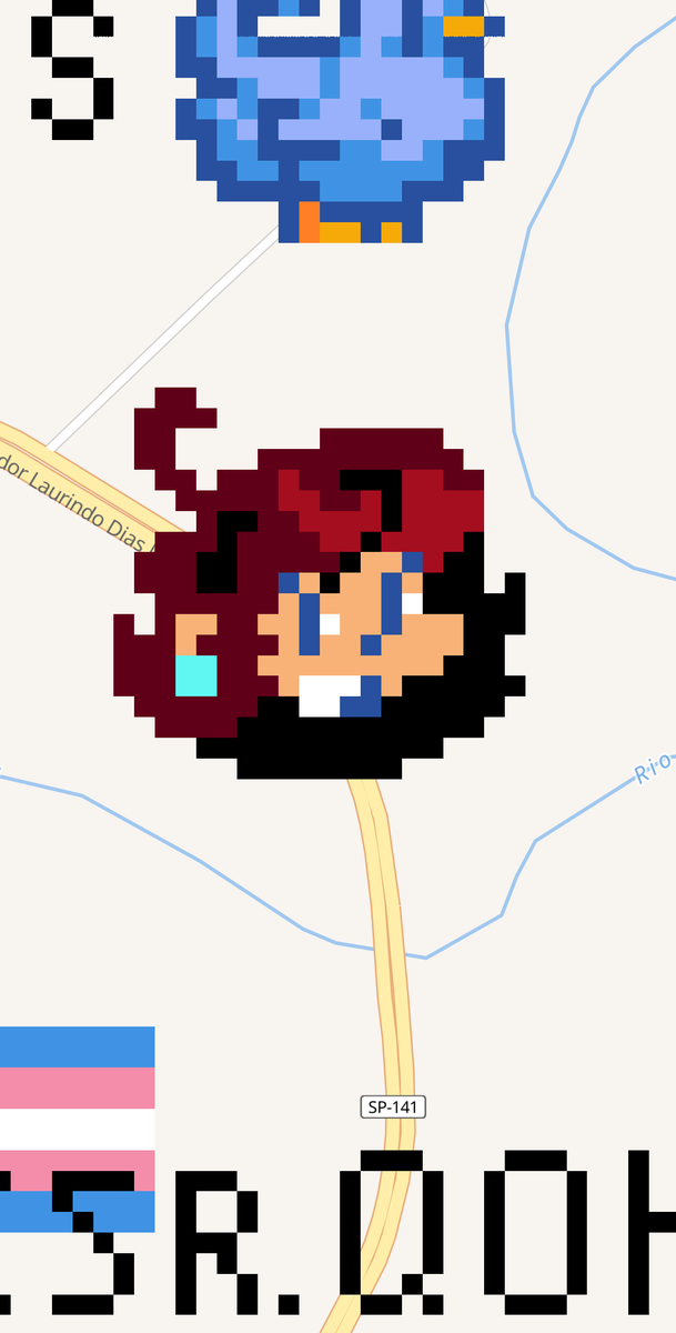 Deixei minha marca no Wplace na cidade onde moro :)