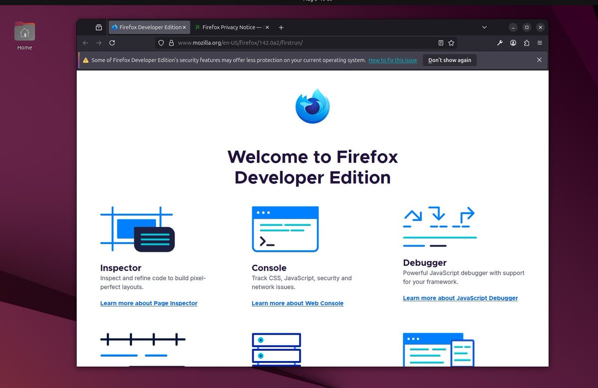 techaithreads's tweet image. Firefox Developer Edition is a specialized version of the Firefox browser designed specifically for web developers. Read How to install Firefox Developer Edition in Ubuntu.
techaithreads.com/install-firefo…
#TechAIThreads #Firefox #Linux #UBUNTU #OpenSource #HowToGuide #TechArticle #Tech