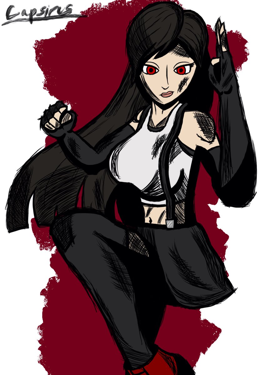 Oh yeah, I drew Tifa cuz she’s super cool