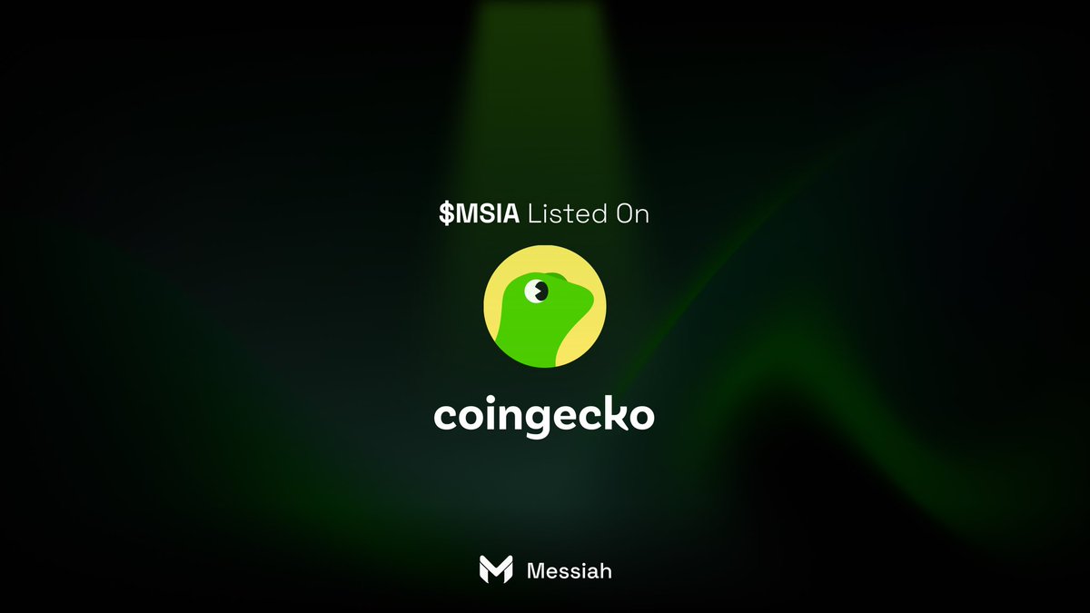$MSIA now listed on <a href="/coingecko/">CoinGecko</a> 

coingecko.com/en/coins/messi…