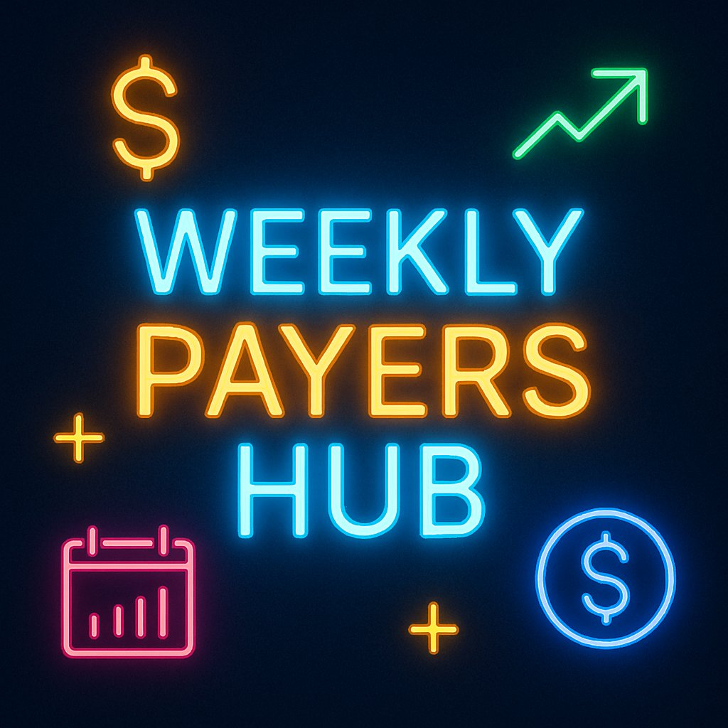 Nims_Adventures's tweet image. Here’s your Weekly Payers Hub tweet thread — showing the latest distribution yield, the average yield, and the calculated yield from this week’s payout 📊

Let’s break it down by issuer 🧵👇
#Dividends #WeeklyIncome #OptionsIncome #ETFs