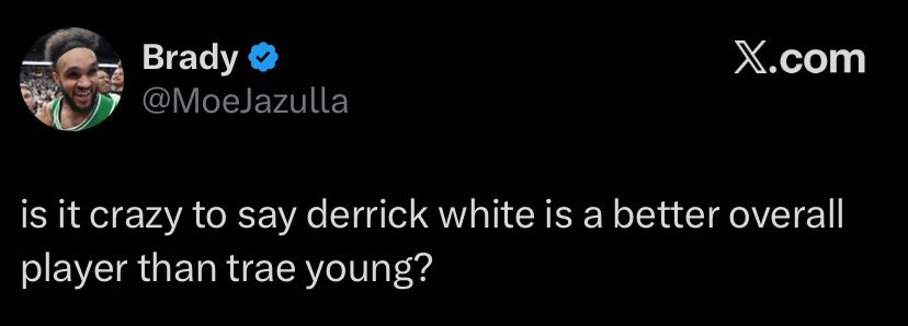 I do not entertain these kinda talks.