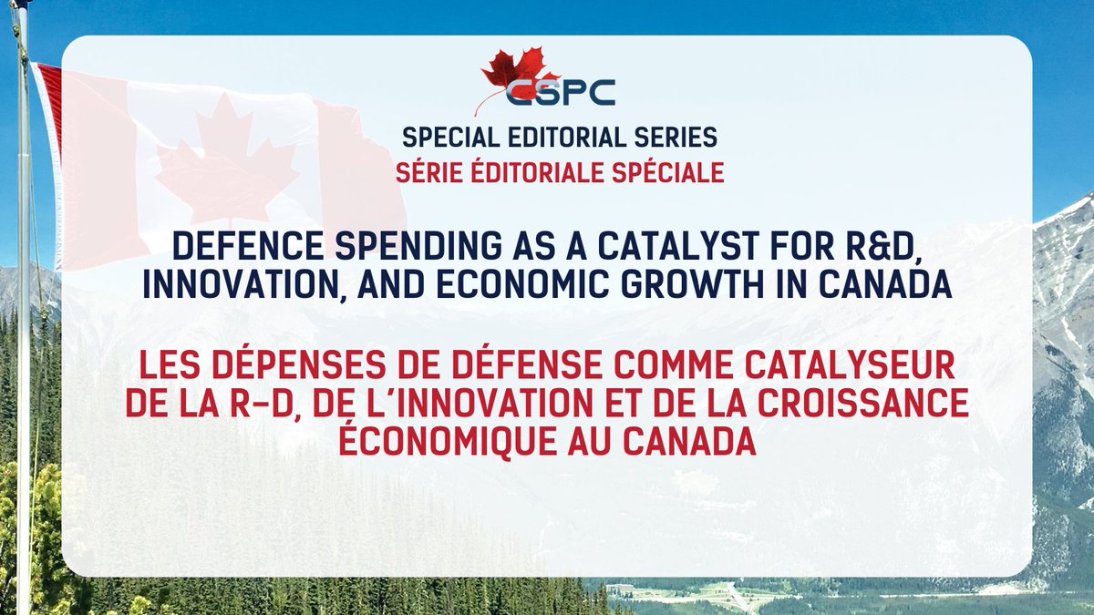 Le CPSC invite des éditoriaux sur la façon dont les dépenses en défense peuvent renforcer l’écosystème d’innovation, la capacité de recherche et la croissance économique du Canada : sciencepolicy.ca/fr/editorials/…

⏰ Date limite : 22 août