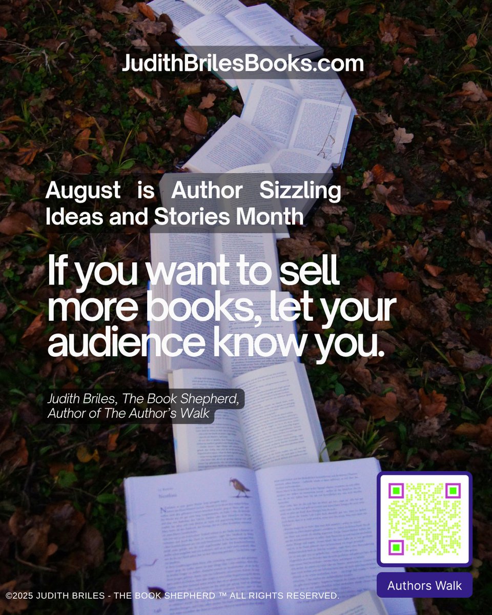 The Book Shepherd (@mybookshepherd) on Twitter photo Want to Write a Book but Don’t Know Where to Start?
The Author’s Walk is your guide. Grab this #FREE eBook from <a href="/JudithBriles/">Judith Briles</a> and take your first step toward publishing success.
Download via #KindleUnlimited:
bit.ly/AuthorsWalk
#amwriting #writingcommunity #selfpubtips Want to Write a Book but Don’t Know Where to Start?
The Author’s Walk is your guide. Grab this #FREE eBook from <a href="/JudithBriles/">Judith Briles</a> and take your first step toward publishing success.
Download via #KindleUnlimited:
bit.ly/AuthorsWalk
#amwriting #writingcommunity #selfpubtips