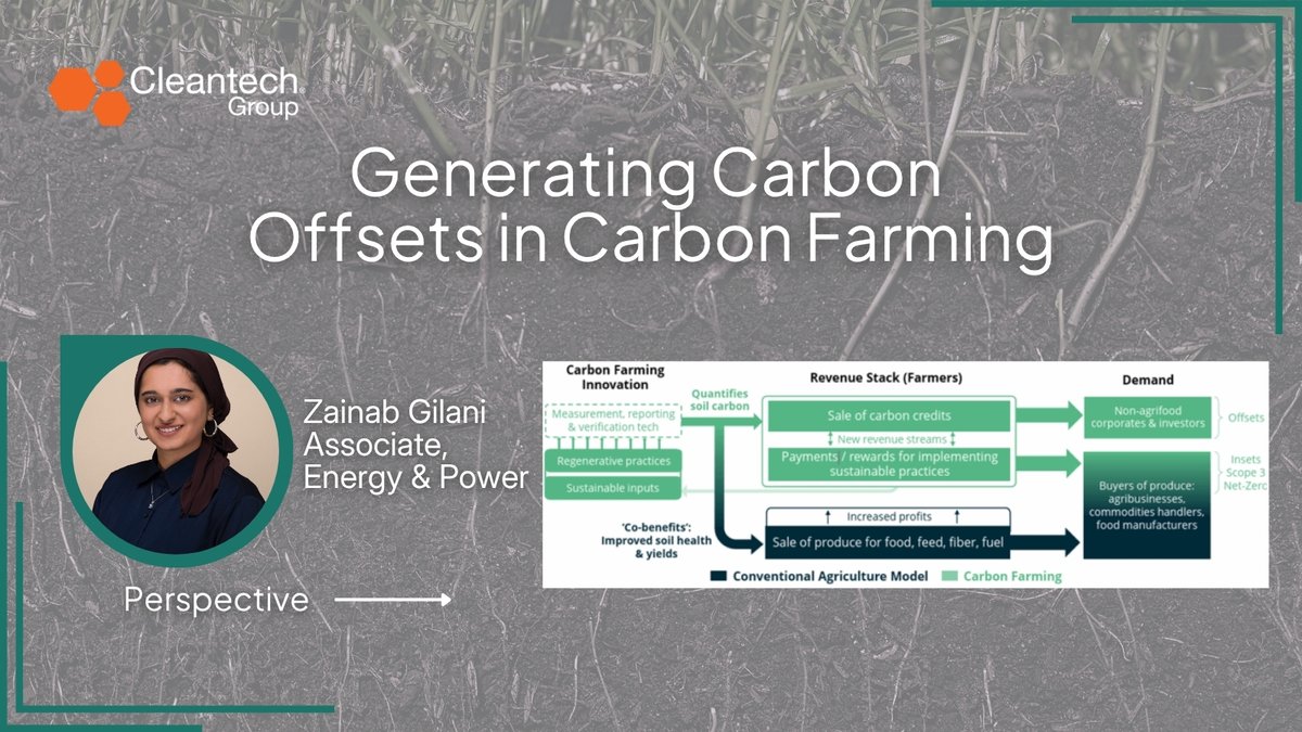 cleantechgroup's tweet image. Soil carbon is more than just a climate solution—it’s a foundation for resilient, productive agriculture.

Read Zainab Gilani&apos;s full perspective to learn how carbon farming is shaping the future of climate-smart agriculture: hubs.li/Q03BxmZB0