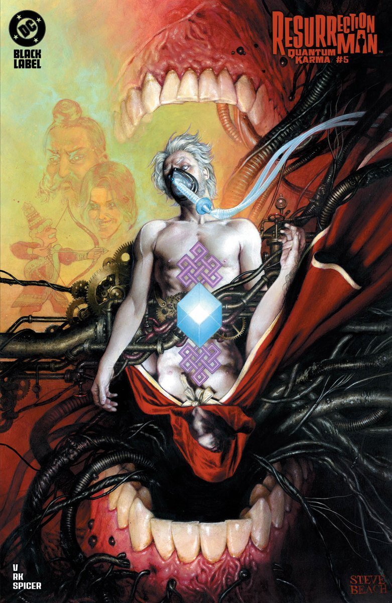 Ram V (@therightram) on Twitter photo Pick up Resurrection Man: Quantum Karma #5 in shops today!
Words - Ram V
Art - <a href="/an_anandrk/">Anand Radhakrishnan</a>
Colours - Mike Spicer
Letters - <a href="/adityab/">Aditya Bidikar</a>
Covers - <a href="/jeffdekal/">JEFF DEKAL</a> & Steve Beach
With Resurrection Man fleeing for his life, it's up to Christopher Chance, the Human Target, to help him! Pick up Resurrection Man: Quantum Karma #5 in shops today!
Words - Ram V
Art - <a href="/an_anandrk/">Anand Radhakrishnan</a>
Colours - Mike Spicer
Letters - <a href="/adityab/">Aditya Bidikar</a>
Covers - <a href="/jeffdekal/">JEFF DEKAL</a> & Steve Beach
With Resurrection Man fleeing for his life, it's up to Christopher Chance, the Human Target, to help him!