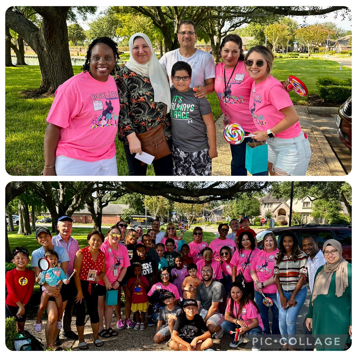 Highlands Elementary is #LevelingUP by making sweet stops around our zoned neighborhoods to see our students and welcome back to the school year! 🍬🍭🧁🍰🎂🍦🍨🍧 <a href="/FortBendISD/">Fort Bend ISD</a> See our Scotties tomorrow for “Meet and Greet”!!