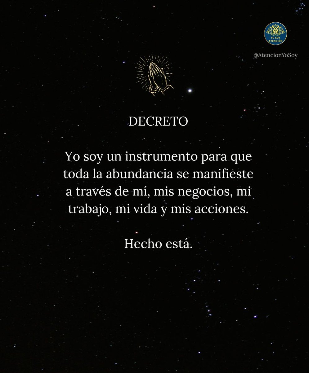 AtencionYoSoy's tweet photo. Hecho está 🙏🏻✨ https://t.co/VxWjJm9THF