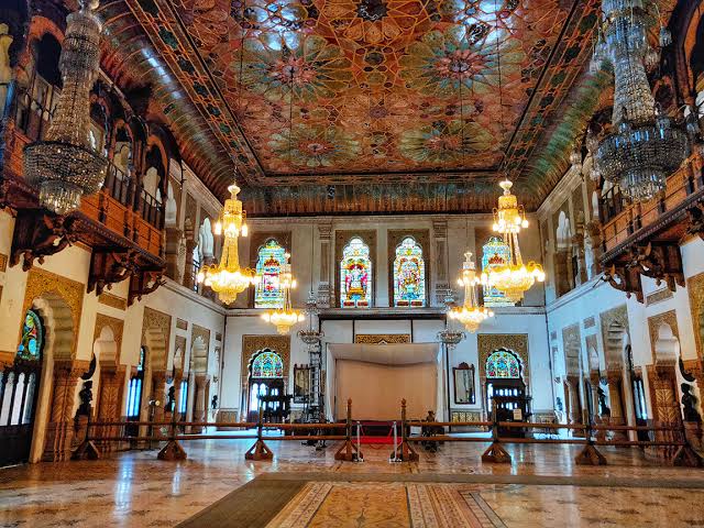 decodeinsights's tweet photo. @LaxmiVilas Darbar Hall: The Royal Sanctuary
A grand 5,000 sq ft space: Moroccan mosaic flooring, stained-glass panels showing Indian epics, gilded ceilings, rosewood balconies, and royal suits of armor on display.
@RadhikarajeG @LaxmiVilas
#Royalspaces #LegacyInDesign https://t.co/m46CjX0LLb