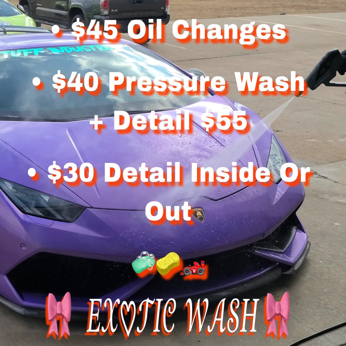 Raraync's tweet photo. 🧼🧽🚗 OIL CHANGES CAR DETAILING AND ALL I DO IT CHEAP‼️ https://t.co/Aw9hdRgCni