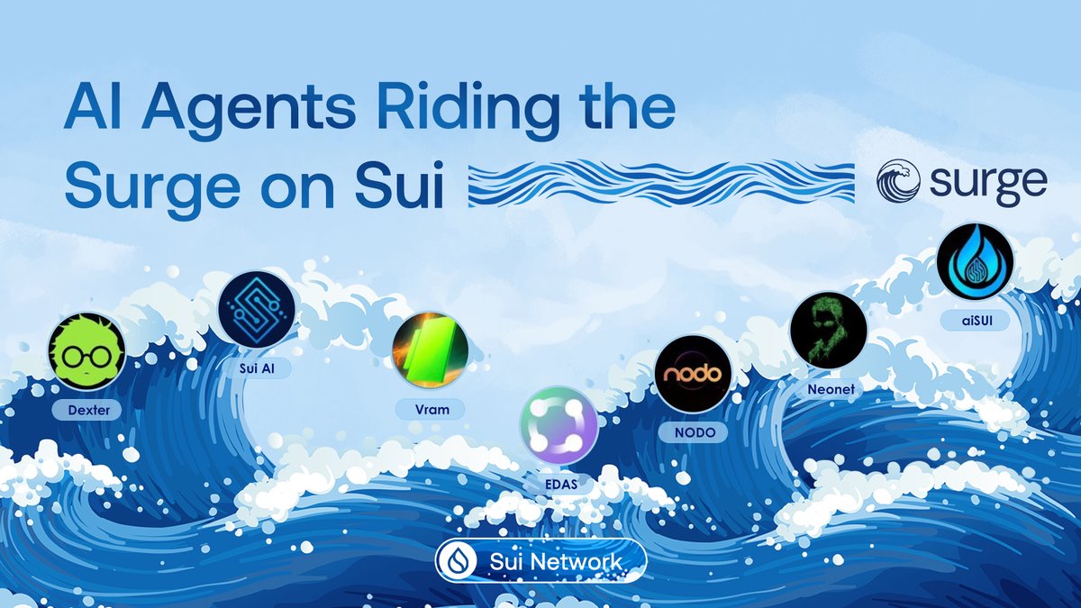 It's never been easier to deploy, trade and scale AI agents for everyone in <a href="/SuiNetwork/">Sui</a> ecosystem. 

Stay tuned, Surge is coming soon 🌊
#AIAgent #Launchpad #BuildOnSui