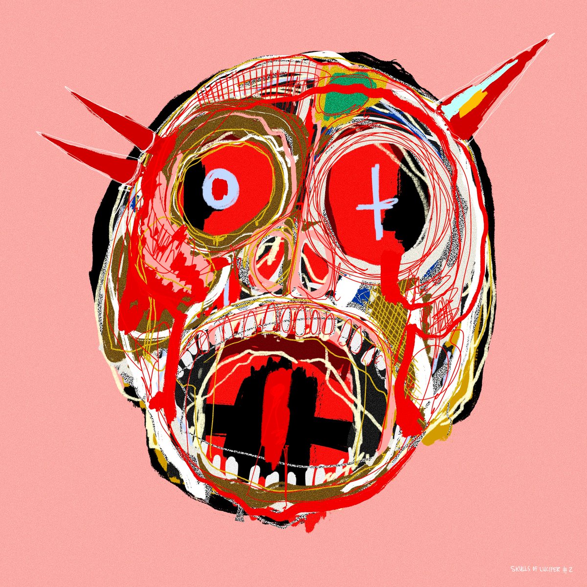 SKULLS OF LUCIFER #2
"Banshee Banished"
by <a href="/computerblood/"></a> 
owned by <a href="/JLittleNFT/">Jonathan Little NFT</a>