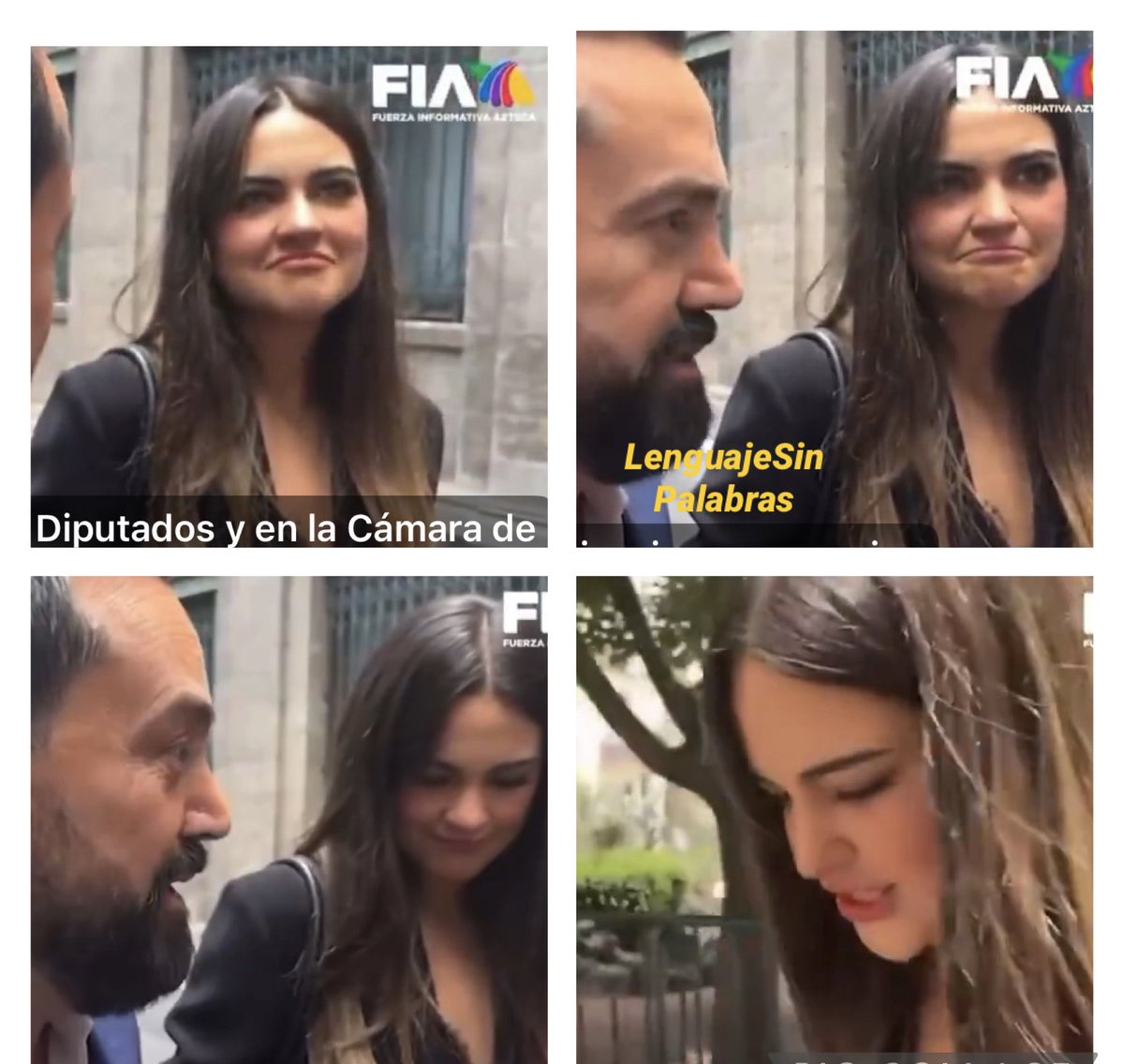 Miradas bajas, tensiones en la boca, bajan las comisuras de la boca. 
Se ve tensión.
Joe Navarro (ex agente del FBI) diría: cuando los labios desaparecen, las buenas noticias también.
#LenguajeSinPalabras