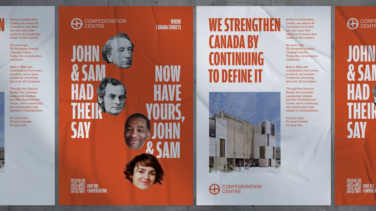 'Where Canada Connects', the Confederation Centre invites Canadians to continue the conversation the Founders began, fostering inclusive, coast-to-coast dialogue on the issues shaping our future in a national awareness campaign launched by <a href="/fusecreate/">FUSE Create</a>.
hubs.la/Q03Bwthf0