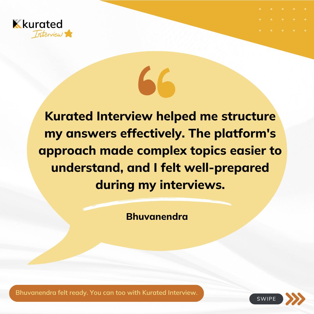 kuratedai's tweet photo. Bhuvanendra struggled with structure.
Kurated gave him clarity + confidence.

🔥 Get the tools that simplify even the hardest questions 
→ https://t.co/dxpYSj3pzQ 

#JobSearchSupport #InterviewTips #KuratedInterview #GetHired https://t.co/xUAPKdSAPk