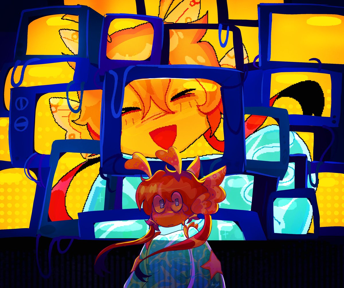 I could be a canvas, I could be a doll.
 I don't think I'm even something real at all.

#Regretevator 
#regretevatorfanart