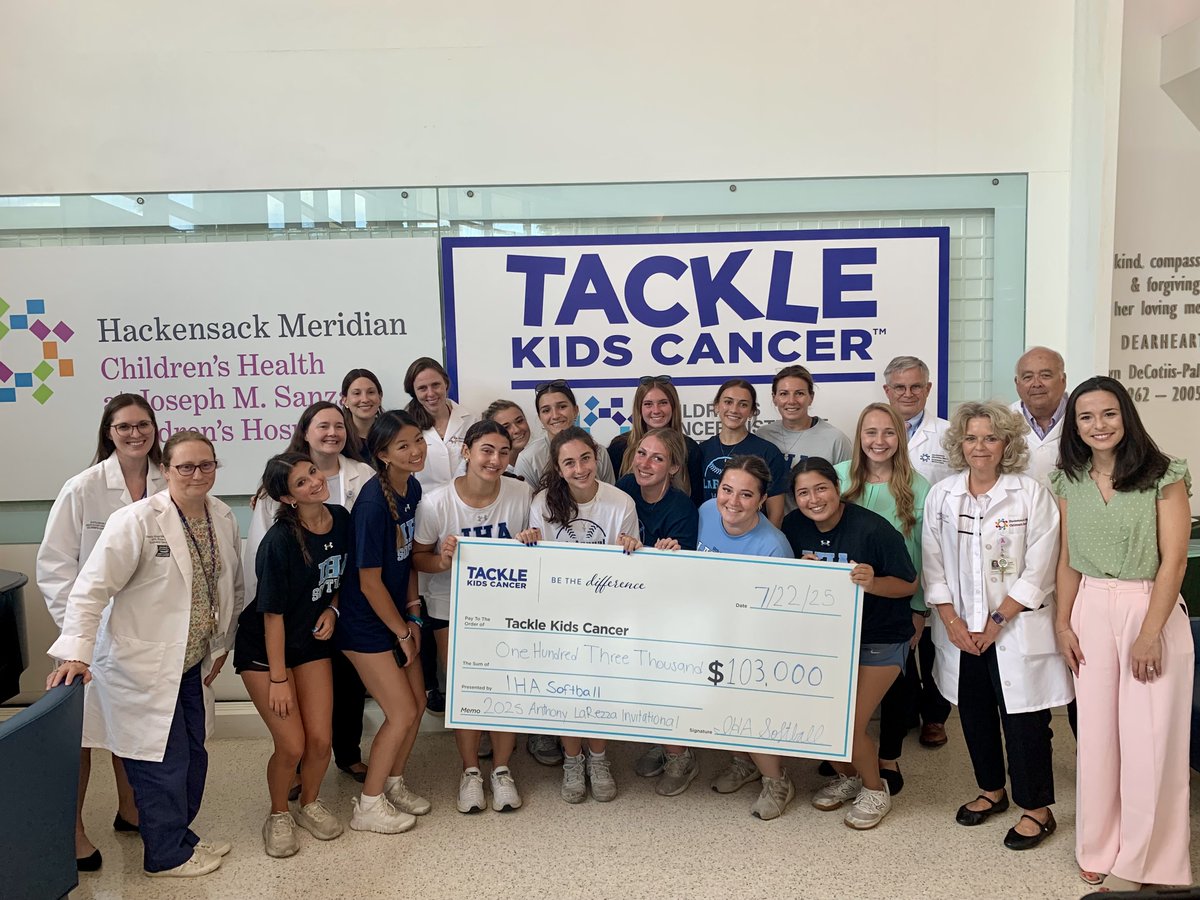 Wow! We're truly inspired by the heart and dedication of the <a href="/TheIHANJ/">Immaculate Heart</a> Softball team. For 10 years, the team has hosted a tournament in memory of head coach Anthony LaRezza.

With more than $20,000 raised this year, the team reached a total of $103,000 donated to TKC. Thank you