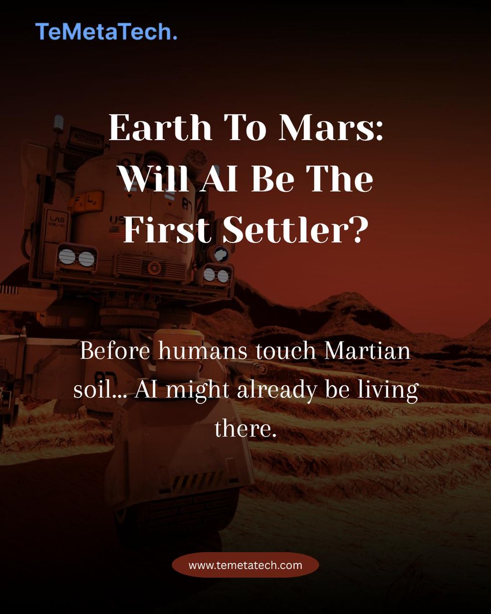temetatech's tweet image. Earth to Mars: Will AI Be the First Settler?

Before humans take that one giant leap, artificial intelligence might already be unpacking on the Red Planet.

#TeMetaTech #AIonMars #SpaceTech #FutureOfAI #SpaceInnovation #AIConspiracy #TechRevolution