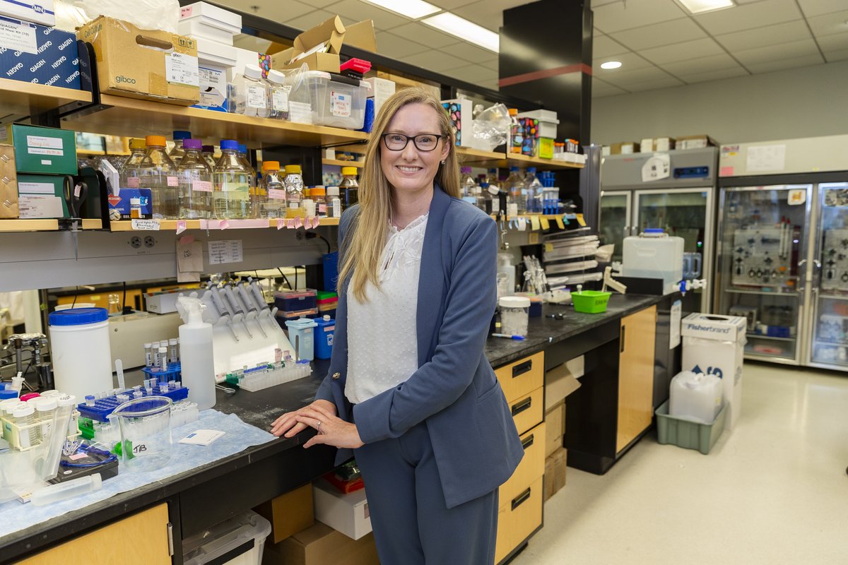 Moffitt Cancer Center (@moffittnews) on Twitter photo From solving math puzzles in third grade to developing new therapies for HPV-related cancers, Jennifer Binning, PhD (<a href="/JenBinning/">Jennifer Binning</a>) has always loved a challenge.
Today, she combines her passion for research with a drive to make a difference in oncology. At Moffitt, she leads From solving math puzzles in third grade to developing new therapies for HPV-related cancers, Jennifer Binning, PhD (<a href="/JenBinning/">Jennifer Binning</a>) has always loved a challenge.
Today, she combines her passion for research with a drive to make a difference in oncology. At Moffitt, she leads