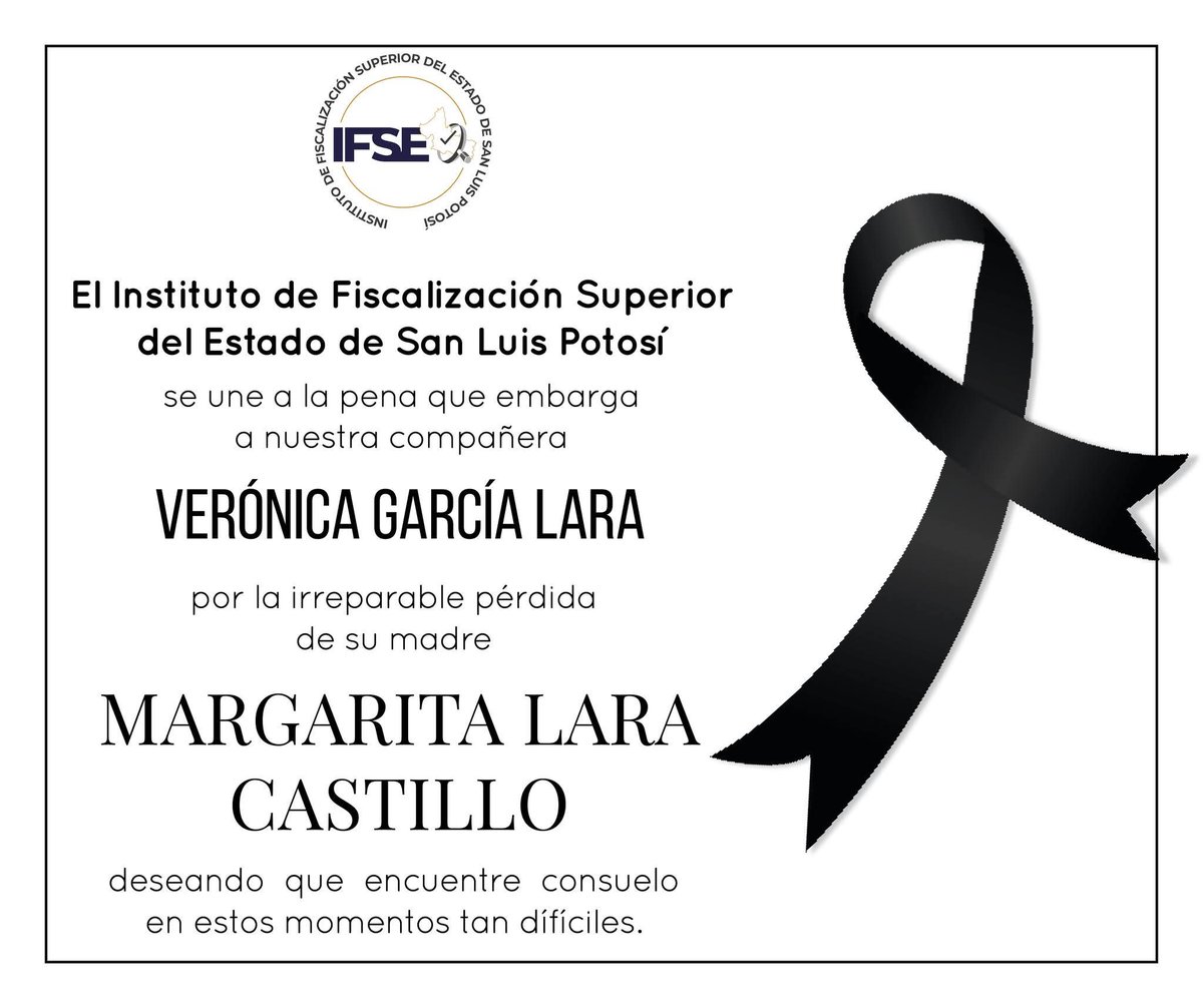 Enviamos nuestras más sentidas condolencias, deseando pronta resignación.