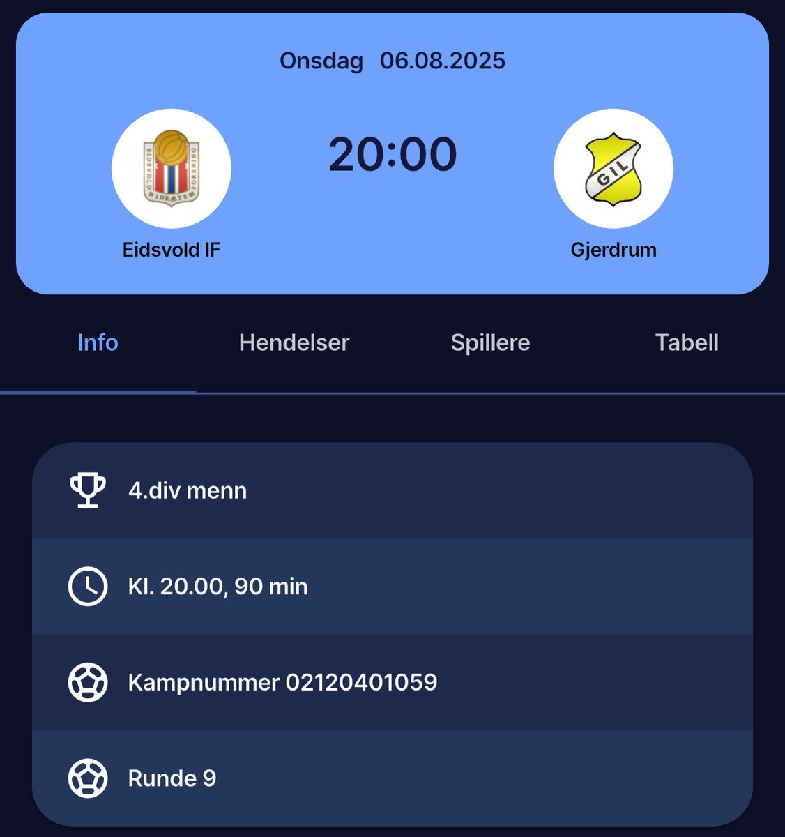 Matchday💛Ferien er over! Nå venter en tøff bortekamp mot ⁦<a href="/EidsvoldIF/">Eidsvold IF Fotball</a>⁩. ⁦<a href="/Lokalfotballen/">Lokalfotballen</a>⁩
