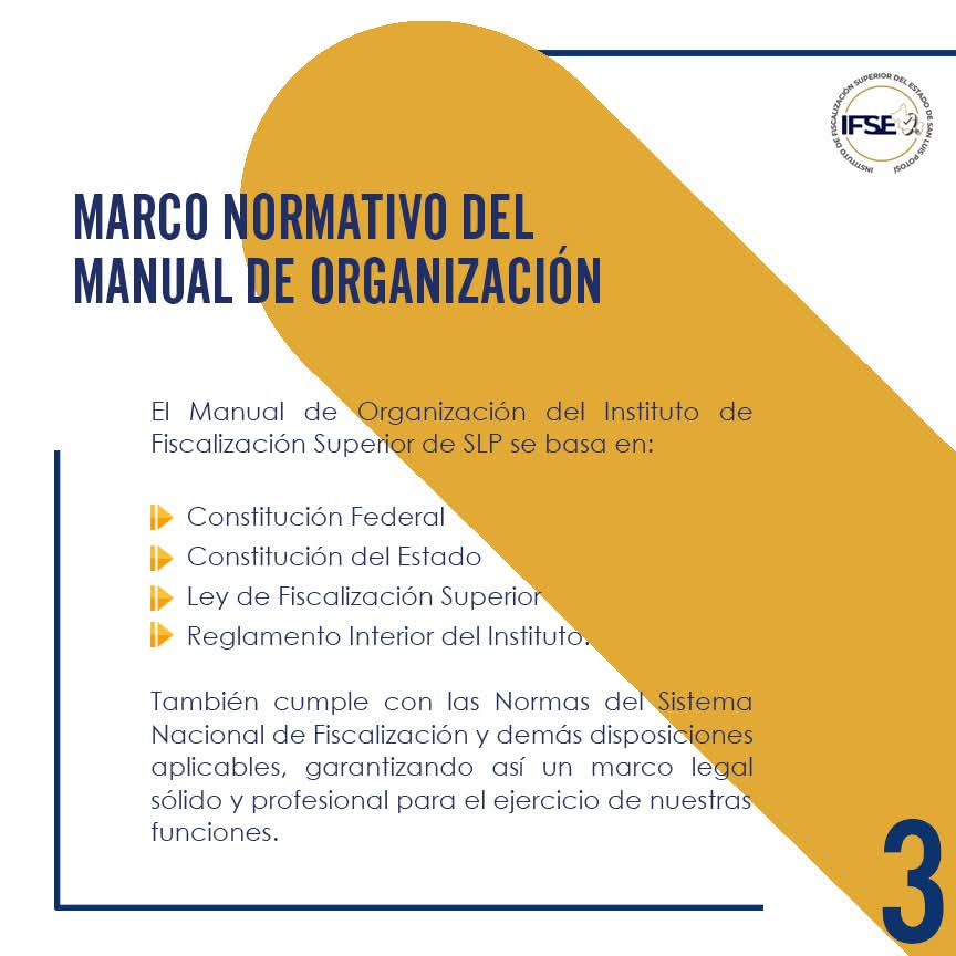 😉 Marco Normativo  
Según nuestro Manual de Organización