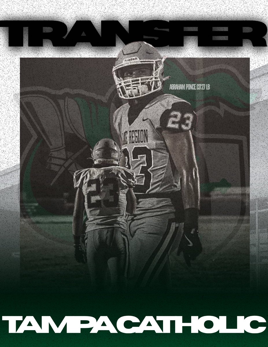 After a long conversation with my parents, we have made the decision that i will be transferring to Tampa Catholic high school. Thank you to all of the coaches that have allowed me to get to where i am. Beyond blessed and grateful for the opportunity.