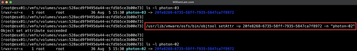 [🆕] - Quick Tip – How to Rename a vSAN Virtual Machine and its files williamlam.com/2025/08/quick-…

☝️Always forget the steps when I fat-finger a VM name running on vSAN ... Would be nice if inventory re-name is automatically reflected w/o requiring Storage vMotion