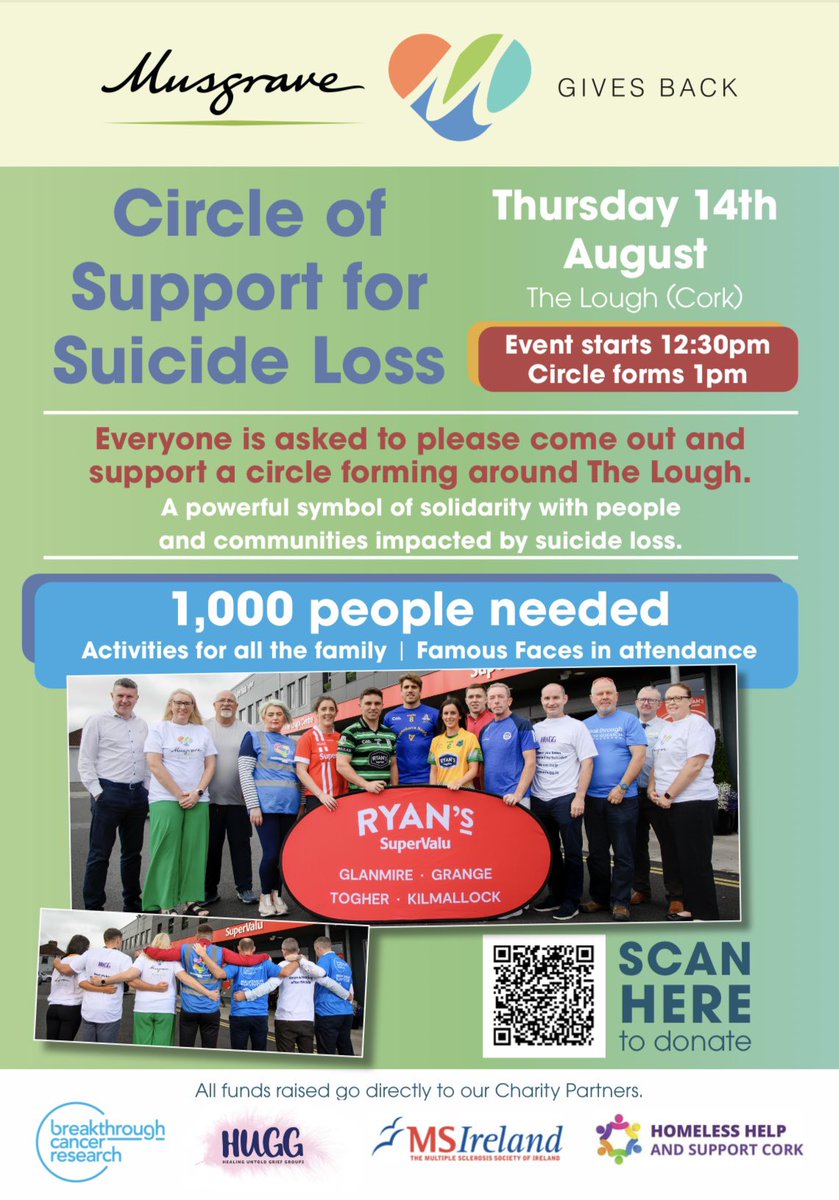 Support Circle of Support for Suicide Loss in conjunction with Musgrave. All welcome to attend! 
eventmaster.ie/fundraising/pa…