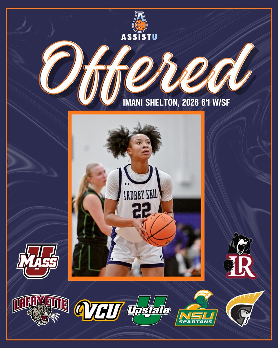 AssistU Recruiting (@assist_u_) on Twitter photo 26 Imani Shelton (<a href="/im_imanis/">Imani Shelton</a> ) - 6'1 SF
After a big July with <a href="/UnitedHornets/">Carolina Hornets United</a> , Imani picked up 7 scholarship offers to play at the next level. She has started taking official visits.
Excited to see her help lead <a href="/AKWBB/">Ardrey Kell ℓα∂у киιgнтѕ Basketball</a> this season. 26 Imani Shelton (<a href="/im_imanis/">Imani Shelton</a> ) - 6'1 SF
After a big July with <a href="/UnitedHornets/">Carolina Hornets United</a> , Imani picked up 7 scholarship offers to play at the next level. She has started taking official visits.
Excited to see her help lead <a href="/AKWBB/">Ardrey Kell ℓα∂у киιgнтѕ Basketball</a> this season.