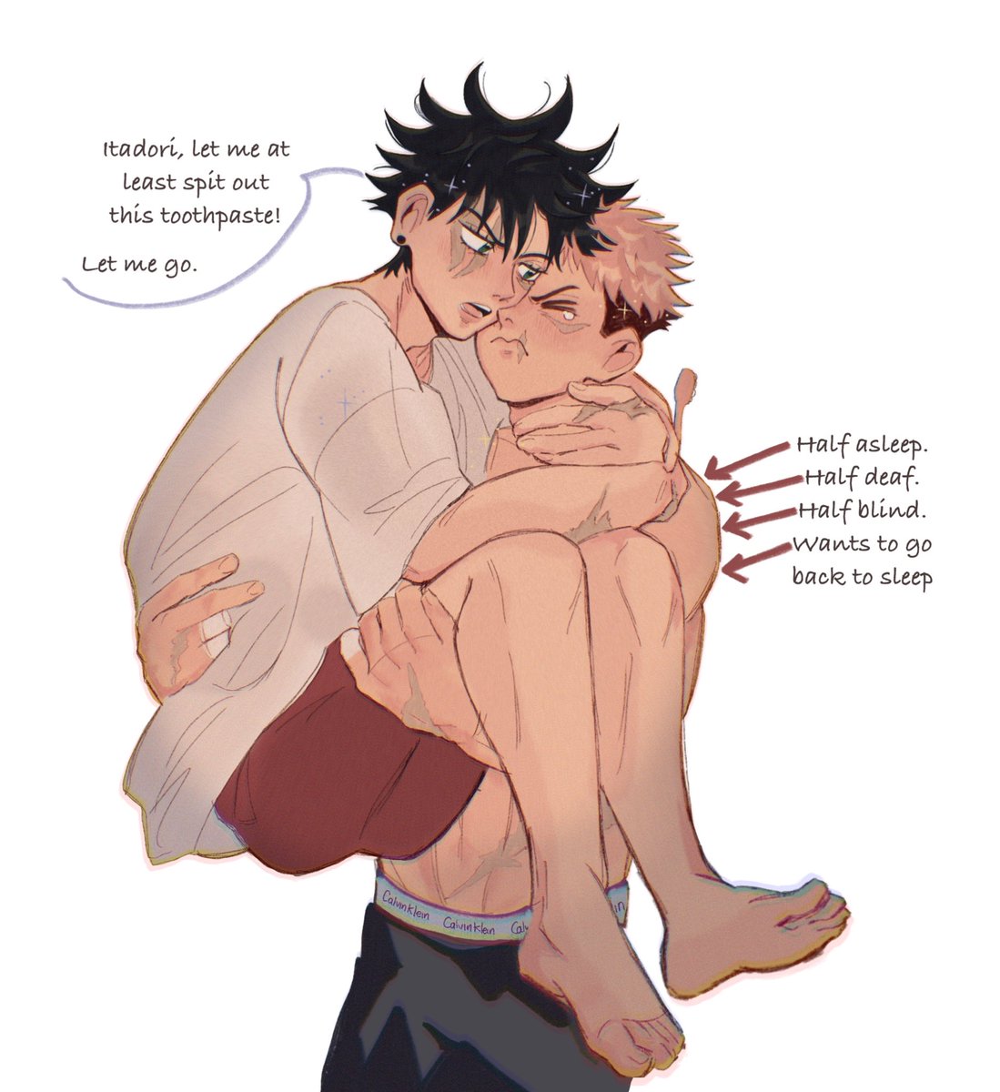 tesoritocom's tweet photo. “You better be awake by then” [2/2] #itafushi #jjk #JujutsuKaisen https://t.co/i9zTjyPNHu
